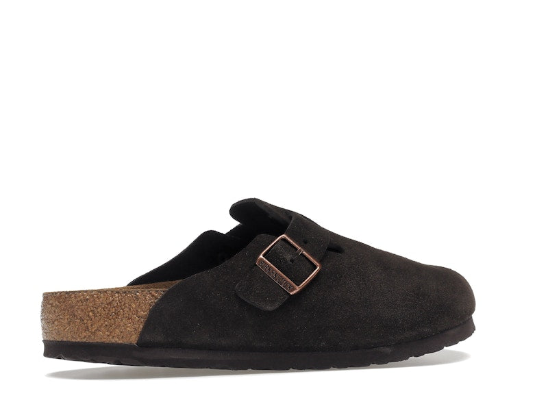 Birkenstock Boston Soft Footbed Suede  Mocha
