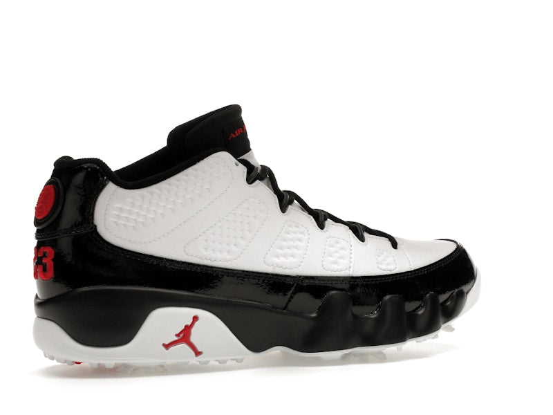 Jordan 9 Retro Low Golf White Black True Red