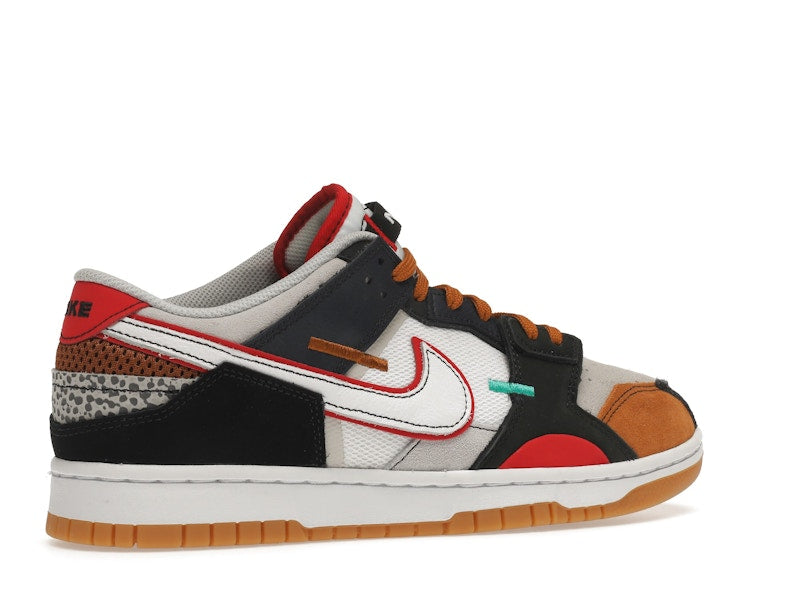 Nike Dunk Low Scrap Black Grey University Red