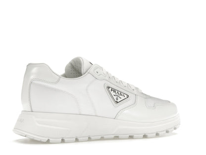 Prada PRAX 01 Sneakers Re-Nylon Brushed Leather White White