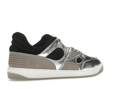 Gucci Basket Low Silver Black