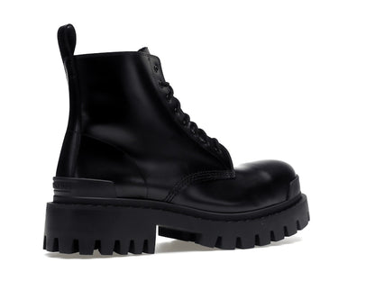 Balenciaga Strike 20mm Lace Up Boot Black