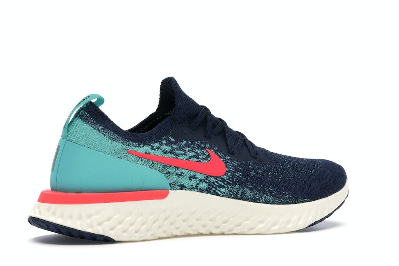 Nike Epic React Flyknit College Navy Hyper Jade