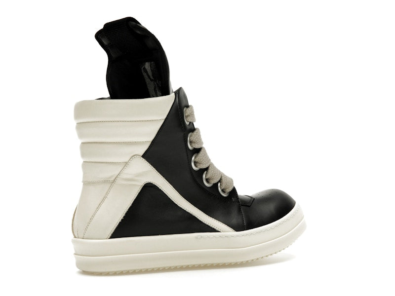 Rick Owens GeoBasket Oversized Eylet Black Milk