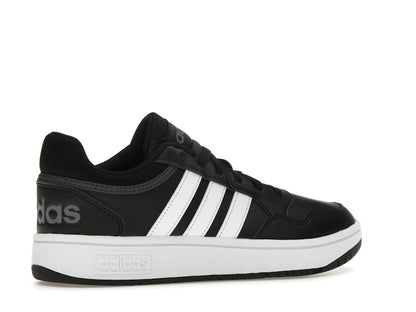 adidas Hoops 3.0 Low Black White Stripes