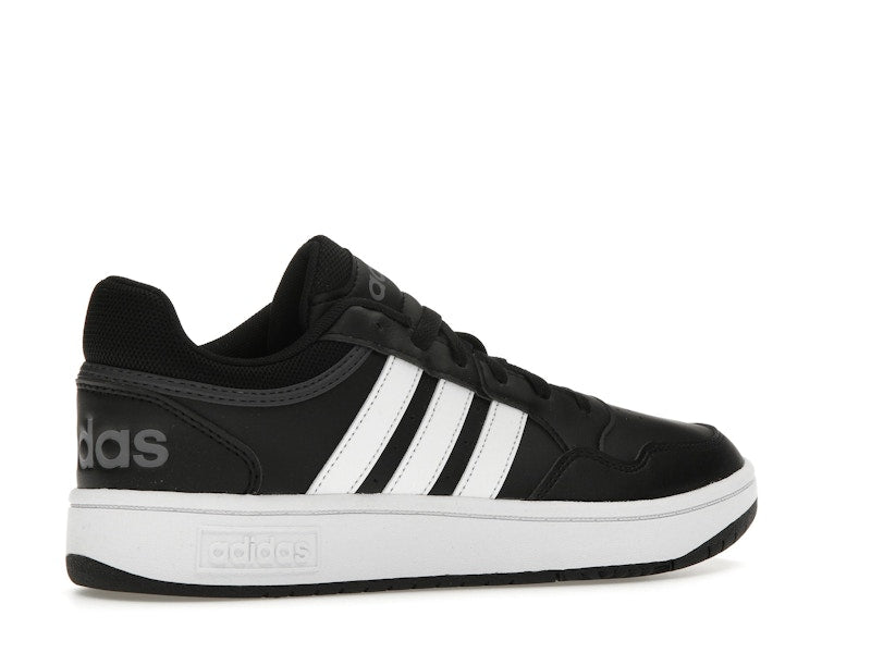 adidas Hoops 3.0 Low Black White Stripes