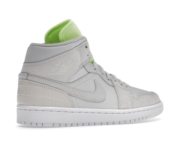Jordan 1 Mid Vast Grey Ghost Green (Women's)