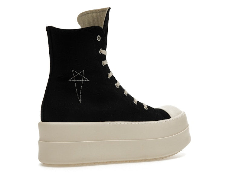 Rick Owens DRKSHDW Mega Bumper Sneaks Pentagram Black Pearl Milk