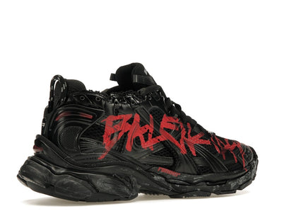 Balenciaga Runner Graffiti Black Red