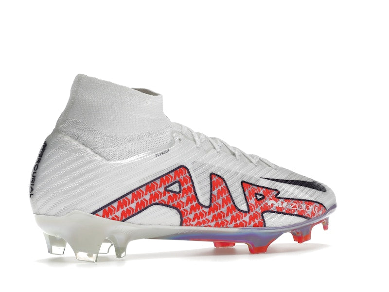 Nike Zoom Mercurial Superfly 9 Elite FG White Bright Crimson