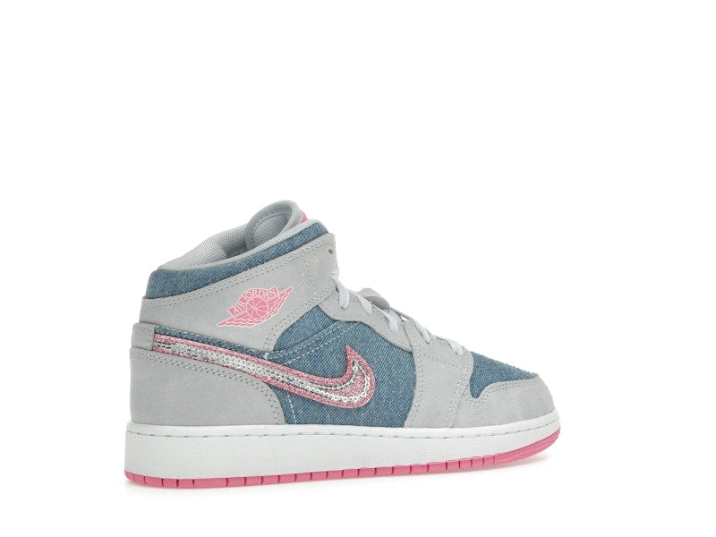 Jordan 1 Mid Denim Sequin (GS)