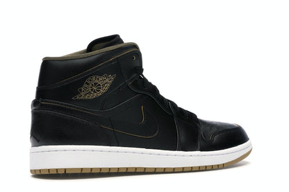 Jordan 1 Retro Mid Black Metallic Gold