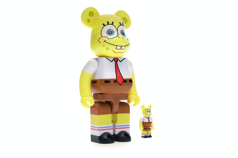 Bearbrick Spongebob 100% & 400% Set Yellow