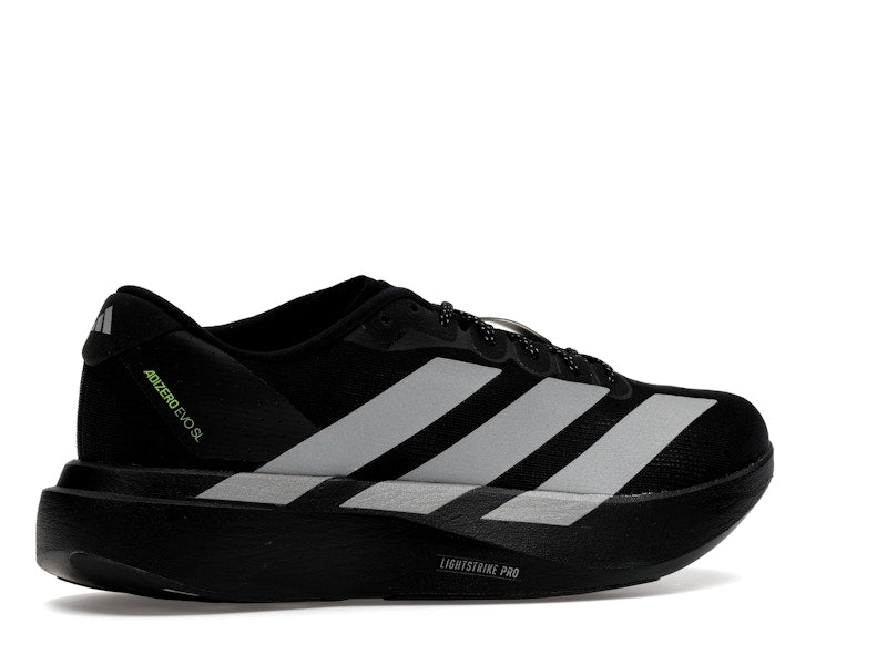 adidas Adizero Evo SL Black Silver Metallic Signal Green
