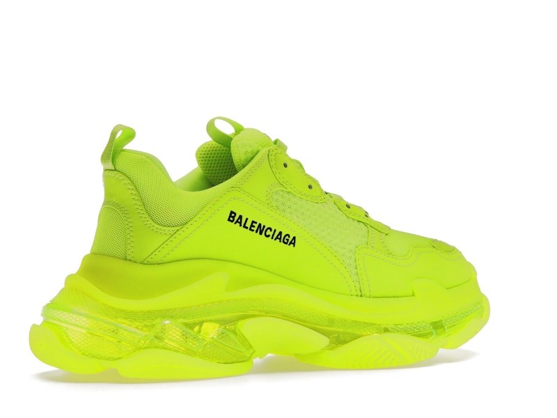 Balenciaga Triple S Clear Sole Fluo Yellow