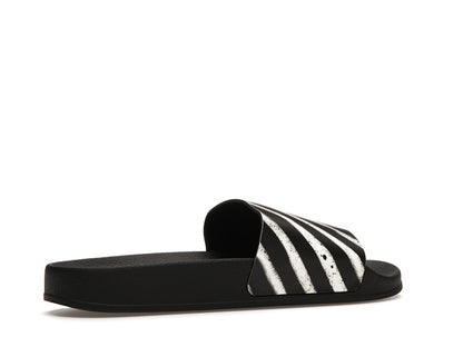Off-White Spray Stripes Slides Black