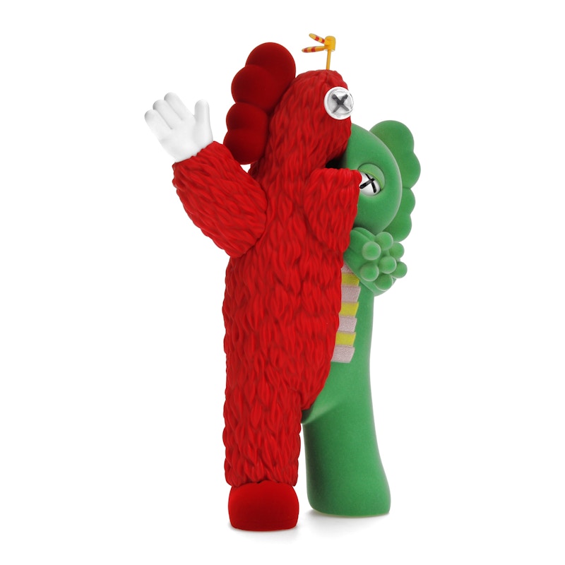 KAWS KACHAMUKKU Vinyl Figure Green/Red