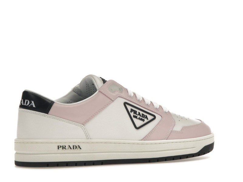 Prada District Sneaker White Pink Perforated Leather (Women's)