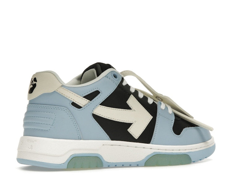 OFF-WHITE Out Of Office OOO Low Tops Light Blue Black