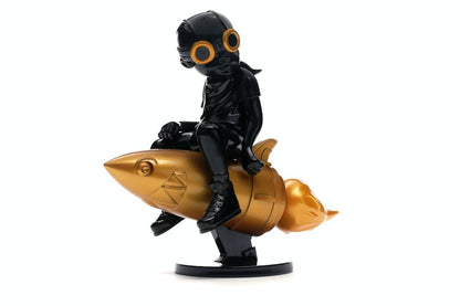 Hebru Brantley x Billionaire Boys Club x Bait Beyond The Beyond Fly Boy Figure 9 Inches Black/Gold