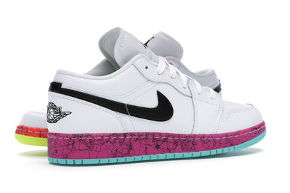 Jordan 1 Low Multi-Color Midsoles White (GS)