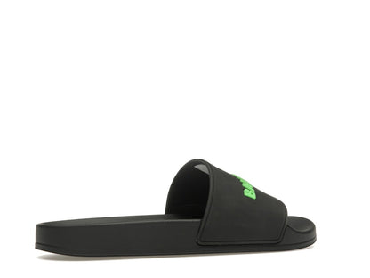 Balenciaga Pool Slide Black Fluo Green (Women's)