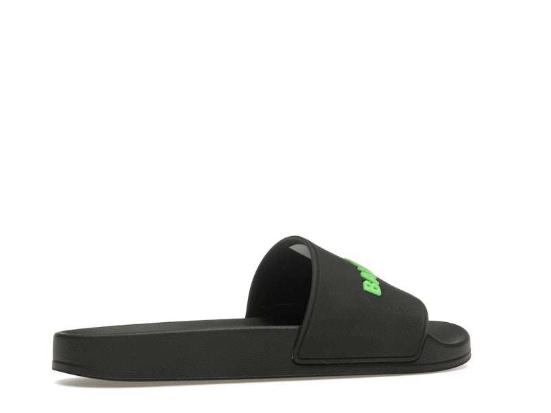 Balenciaga Pool Slide Black Fluo Green (Women's)