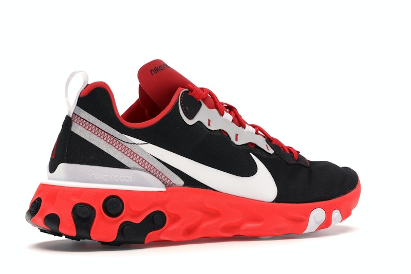 Nike React Element 55 Black White Red Orbit