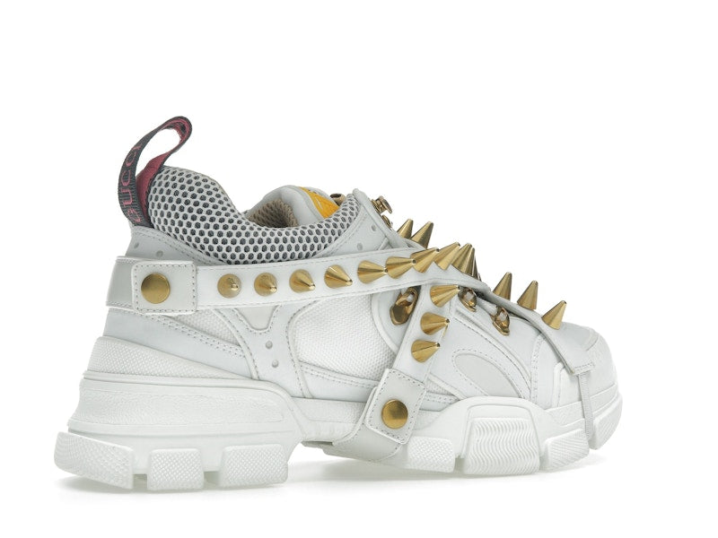 Gucci Flashtrek Chunky Leather Sneakers White Gold (Women's)