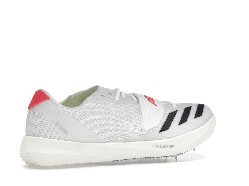 adidas Adizero TJ/PV Track and Field Cloud White Core Black Lucid Red