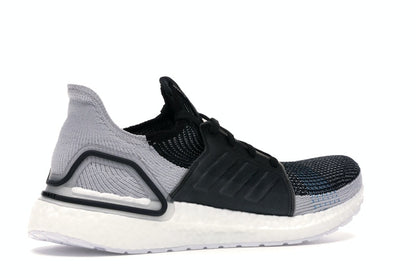 adidas Ultra Boost 19 Core Black Grey Six Shock Cyan