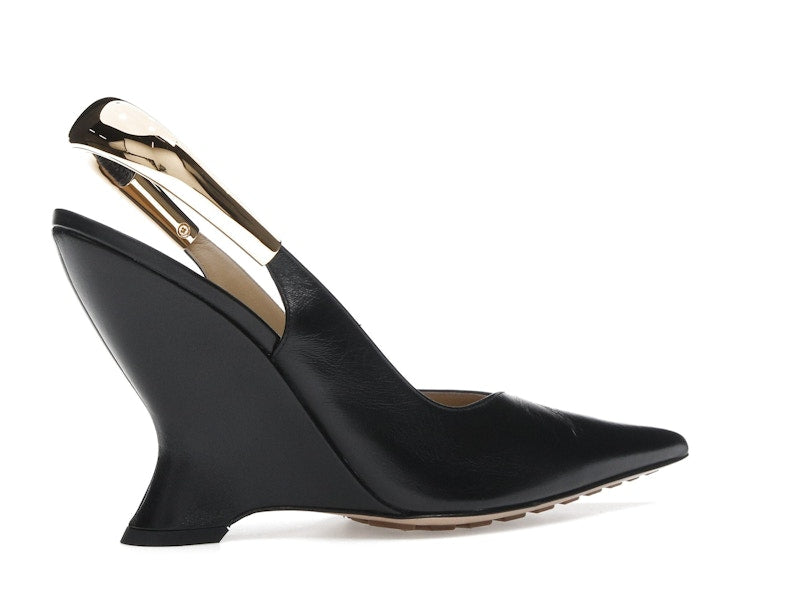 Bottega Veneta Punta Pointed-Toe Slingback Pumps Black (Women's)