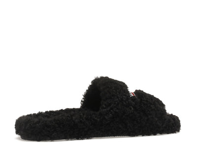Balenciaga Furry Slide Black