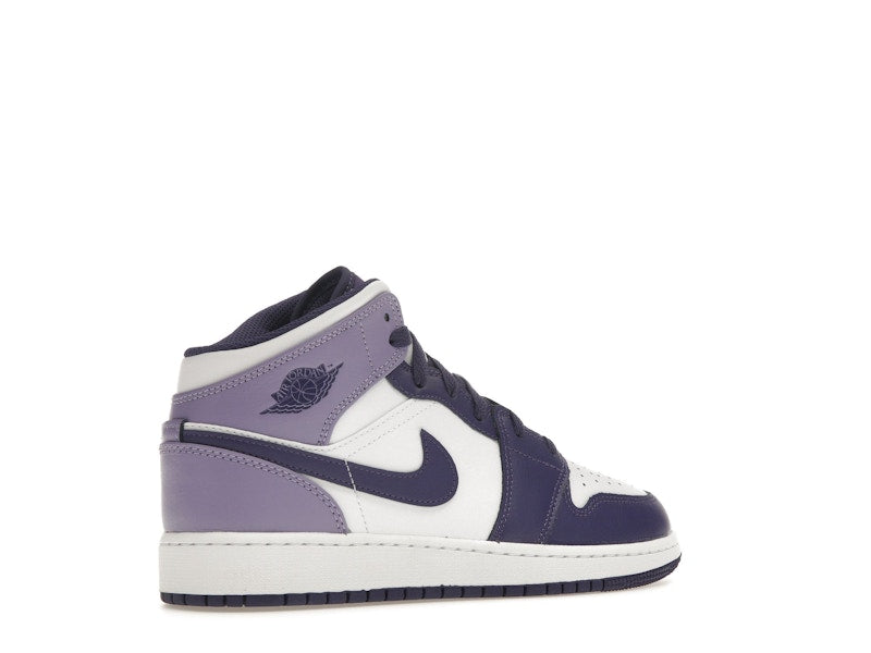 Jordan 1 Mid White Sky J Purple (GS)