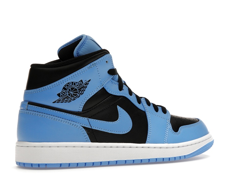 Jordan 1 Mid University Blue Black