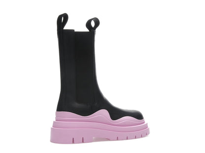 Bottega Veneta Tire Chelsea Boot Black Gloss (Women's)