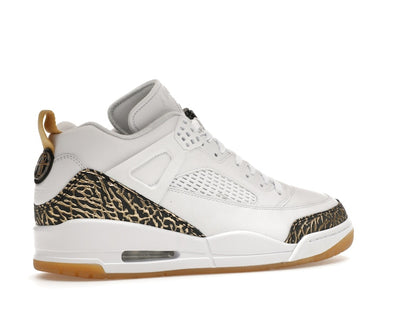 Jordan Spizike Low White Metallic Gold