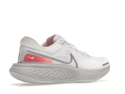 Nike ZoomX Invincible Run Flyknit White Pure Platinum Chile Red