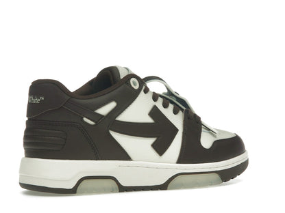 OFF-WHITE Out Of Office "OOO" Low Tops Chocolate Cream