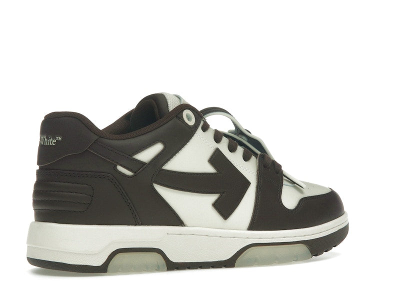 OFF-WHITE Out Of Office "OOO" Low Tops Chocolate Cream