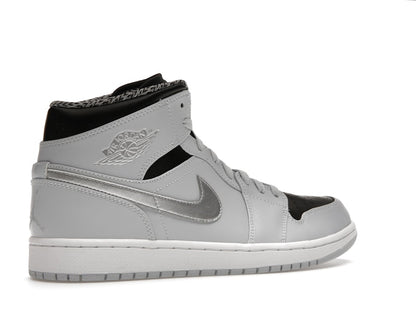 Jordan 1 Mid Pure Platinum Metallic Silver
