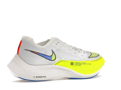 Nike ZoomX Vaporfly Next% 2 White Volt Racer Blue