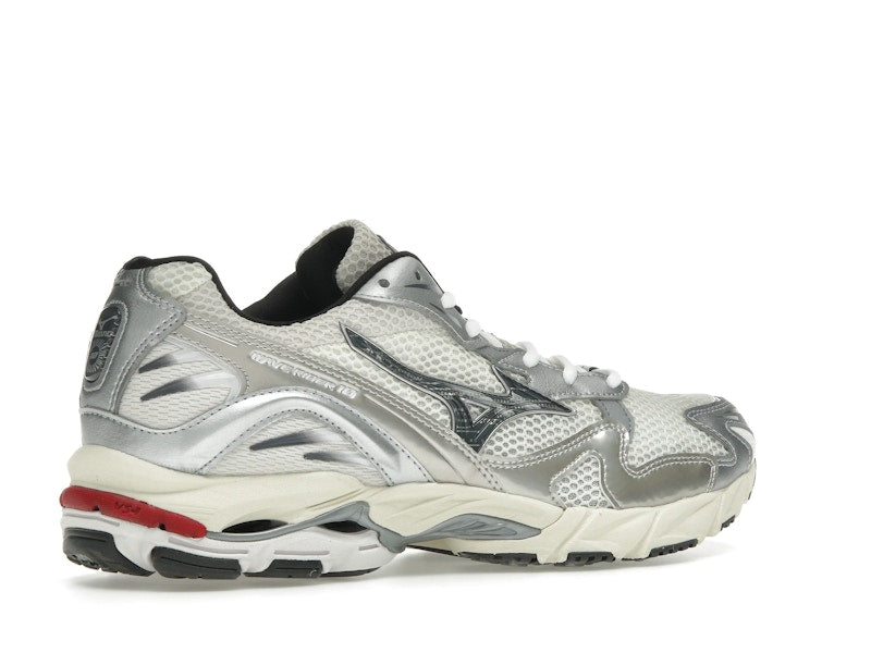 Mizuno Wave Rider 10 White Black Rythmic Red