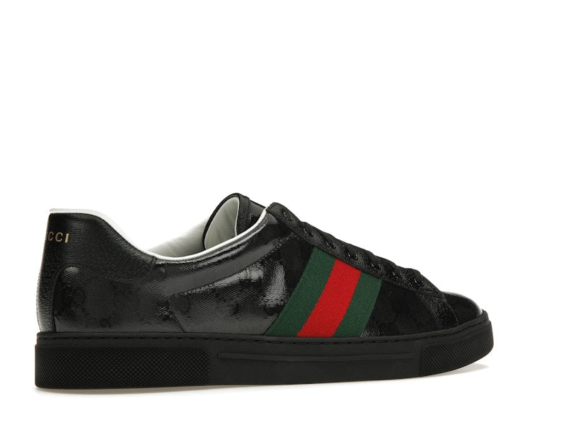 Gucci Ace GG Crystal Canvas Black