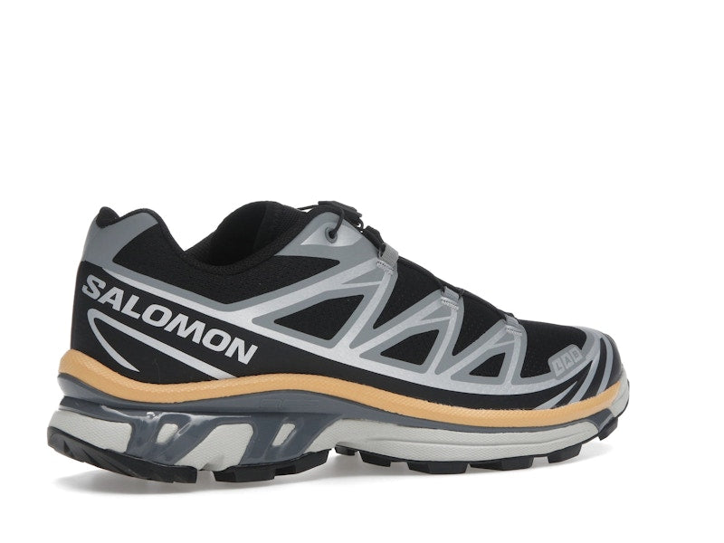 Salomon XT-6 Black Footwear Silver Warm Apricot