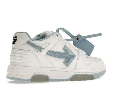 OFF-WHITE Out Of Office OOO Low Tops Embroidered Arrow White Light Blue