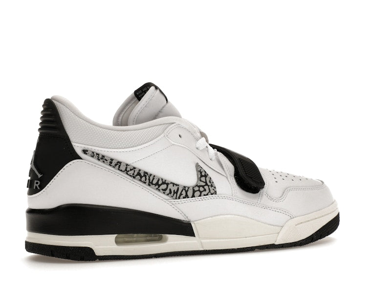Jordan Legacy 312 Low White Black Elephant Swoosh
