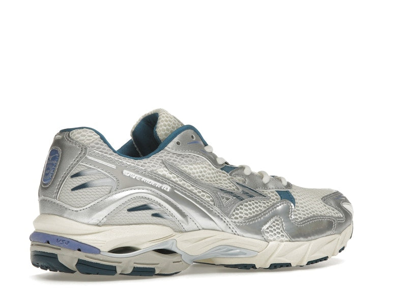 Mizuno Wave Rider 10 White Silver Blue