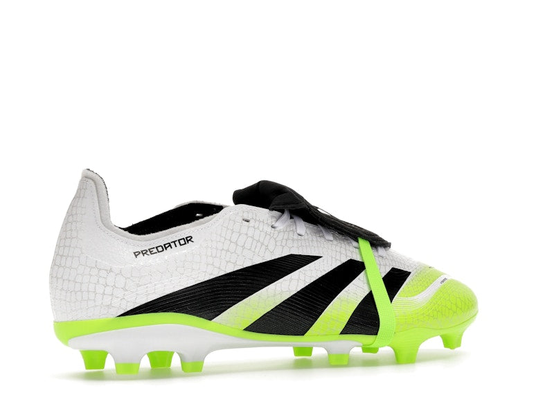 adidas Predator League Fold-Over Tongue FG/MG Cloud White Core Black Lucid Lemon