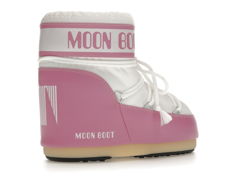 Moon Boot Icon Nylon Low Boot Pink White